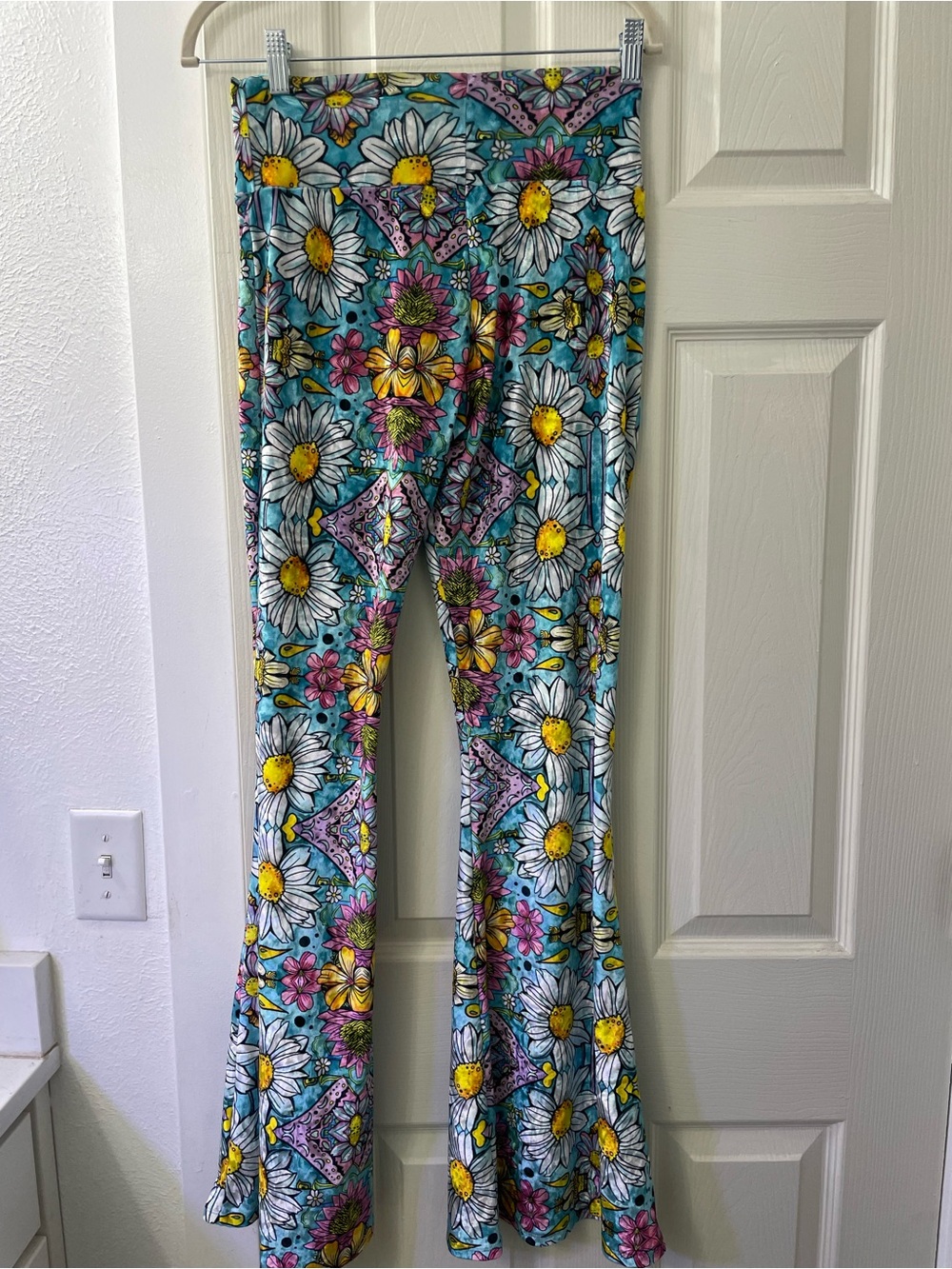 Warrior Within Designs Velvet Bell Bottoms Size Women’s Large